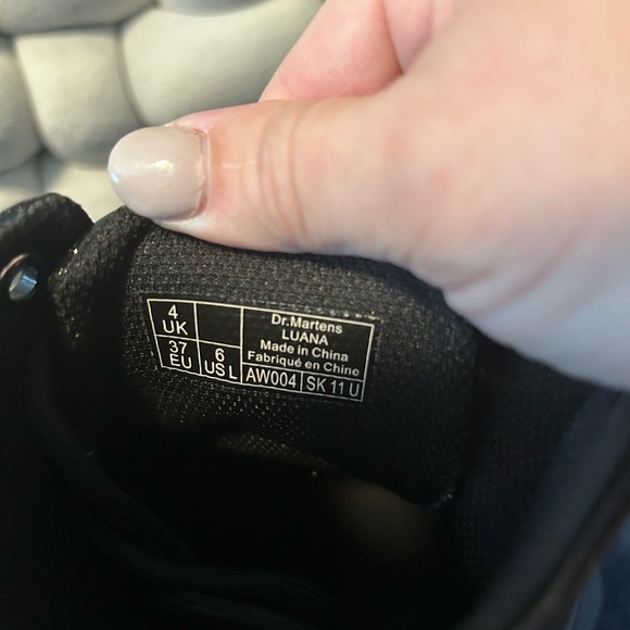 Dr Martens Luana Black Sparkle Boots size 6/EU 37 - Picture 6 of 6